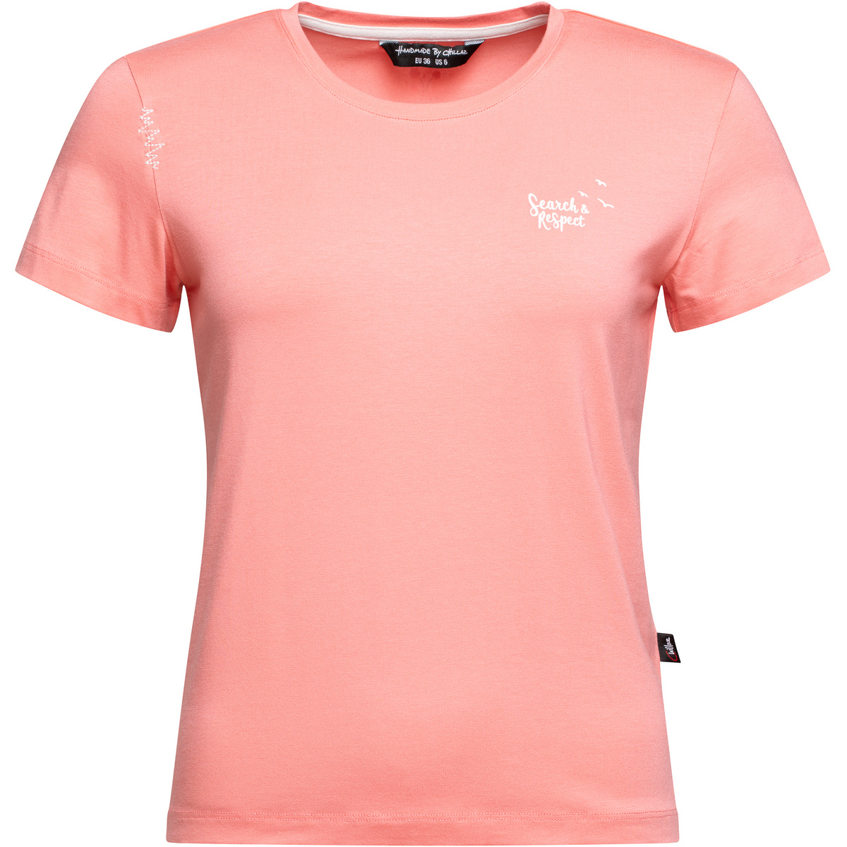 Chillaz Damen Iseo Search & Respect T-Shirt (Größe XS, rosa)
