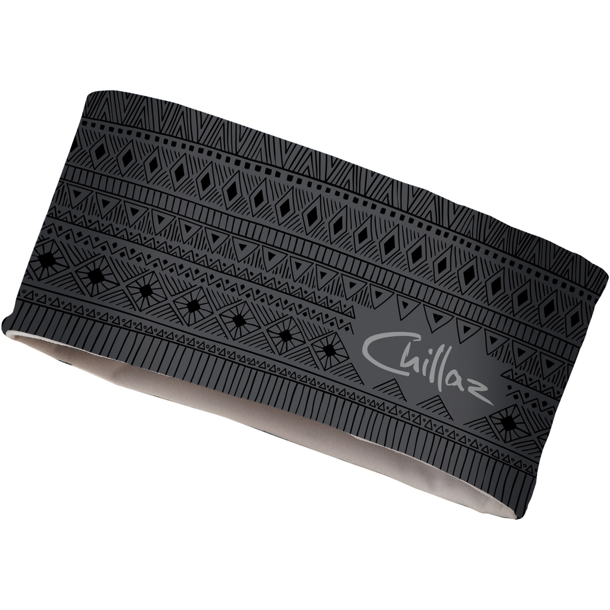 Chillaz Bandeau frontal Triangle (taille ONE SIZE, Gris)