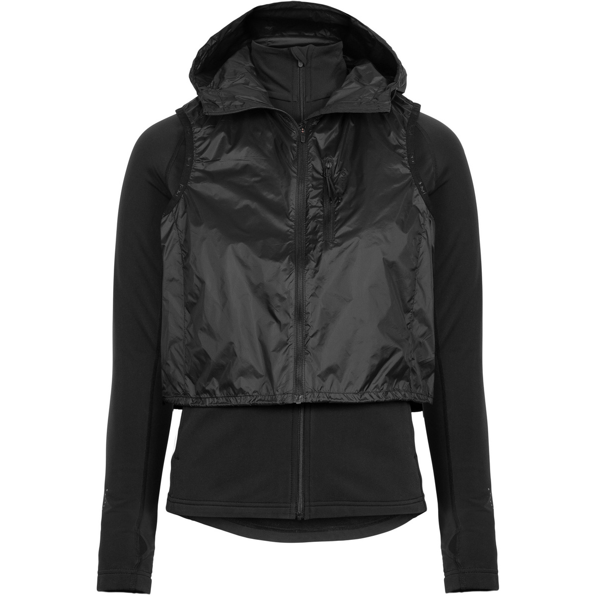 Johaug Femme Veste Discipline Running 2 in 1 Hybrid (taille S, Noir)