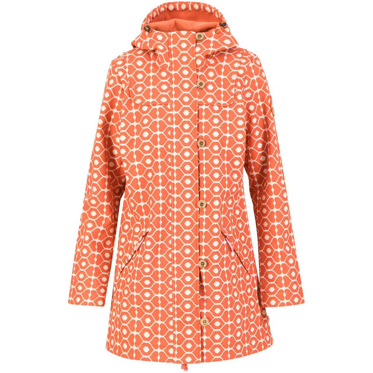 Blutsgeschwister Damen Wild Weather Parka (Größe M, orange)