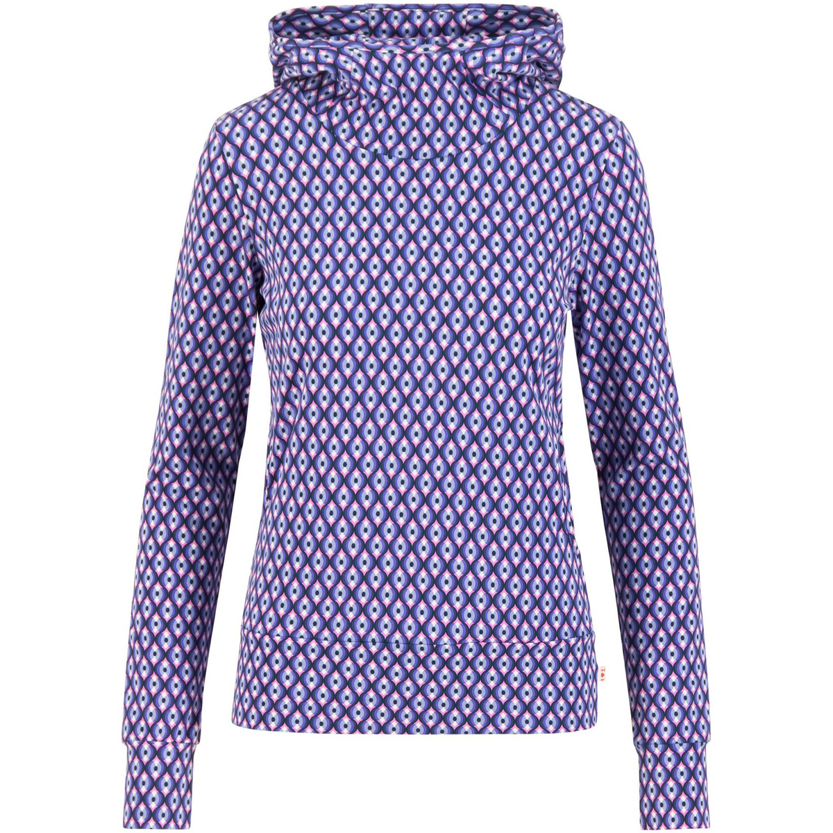 Blutsgeschwister Donna Felpa con cappuccio Scuba Duba (Taglia L, Viola)