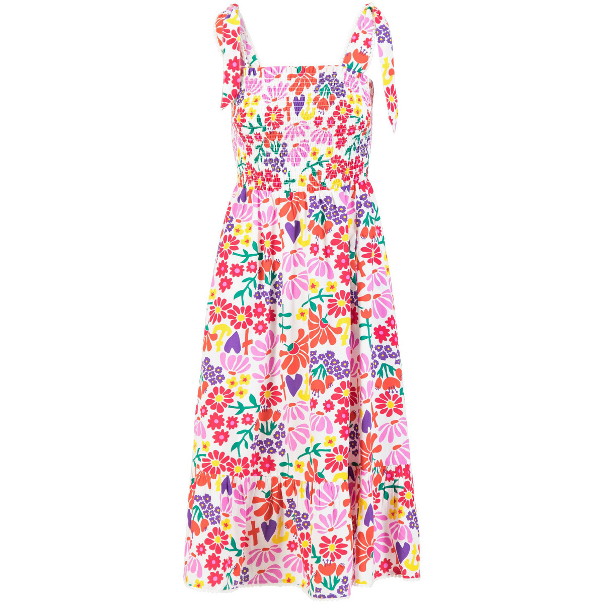 Blutsgeschwister Femme Robe Flowerchild (taille M, Rose vif)