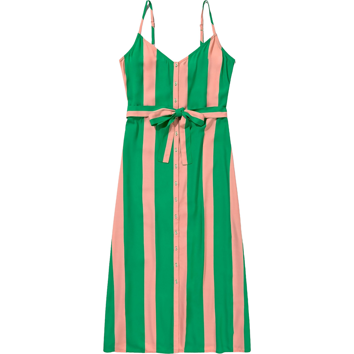 Brava Fabrics Damen Color Block Strap Kleid (Größe XS, gruen)
