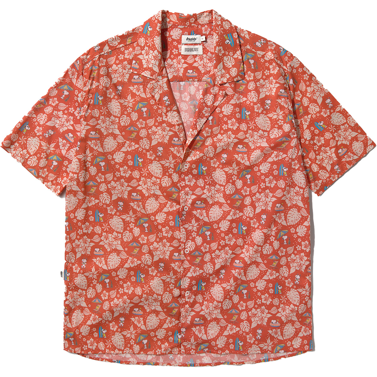 Image of Brava Fabrics Uomo Camicia Peanuts Tropical Aloha