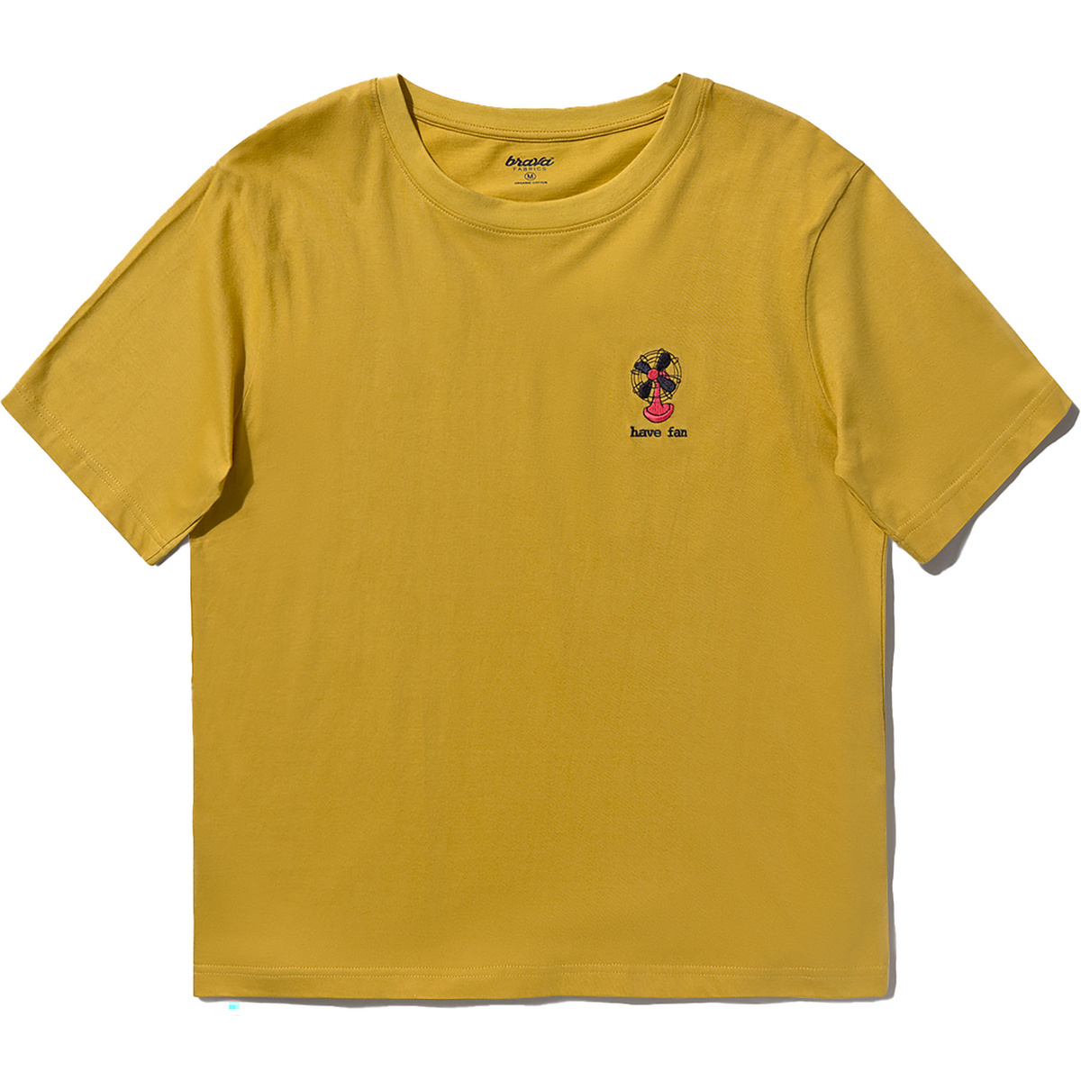 Brava Fabrics Uomo Maglietta Have Fun (Taglia S, Giallo)