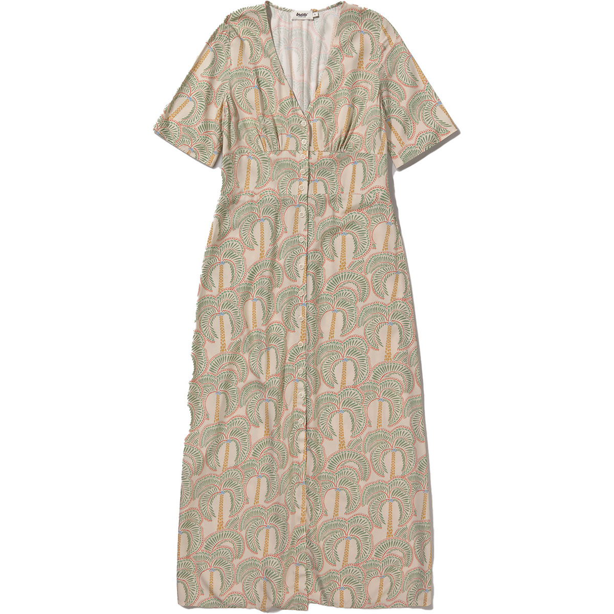 Brava Fabrics Femme Robe Borneo V-Neck (taille L, Vert)