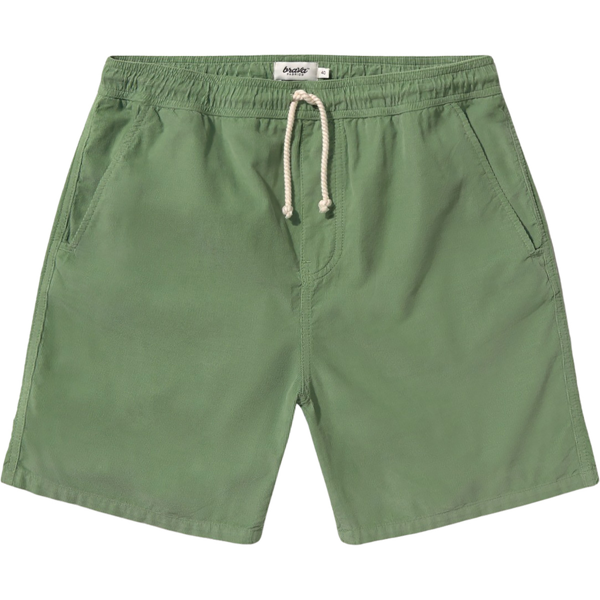 Brava Fabrics Herren Baby Cord Shorts (Größe L, gruen)