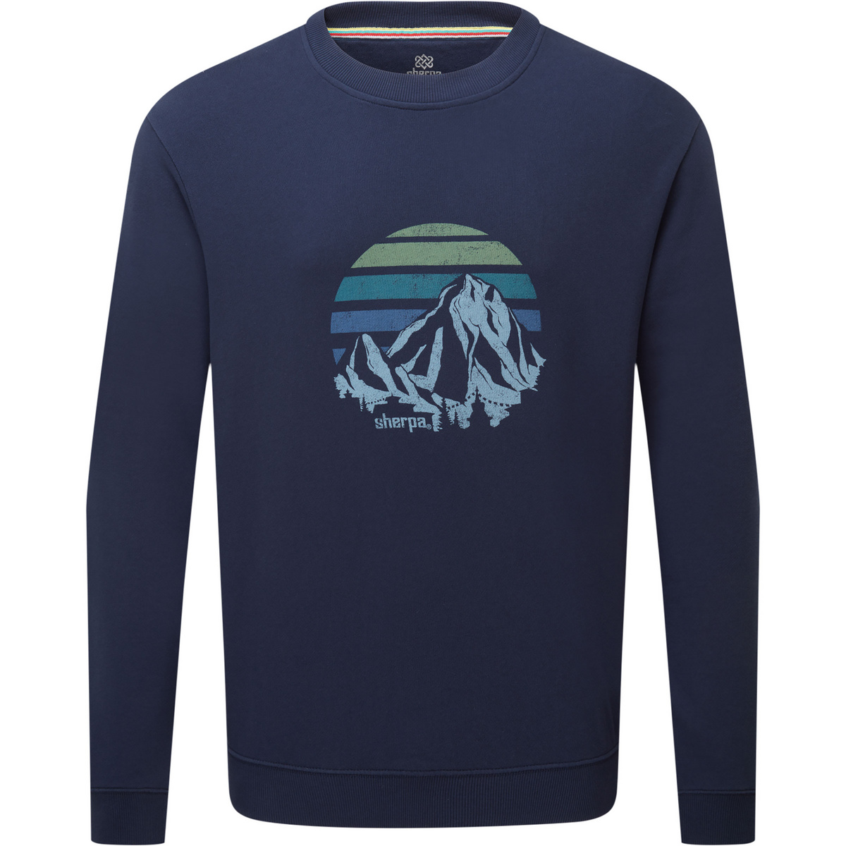 Sherpa Adventure Gear Uomo Pullover Pokhara Sunset Crew (Taglia L, Blu)