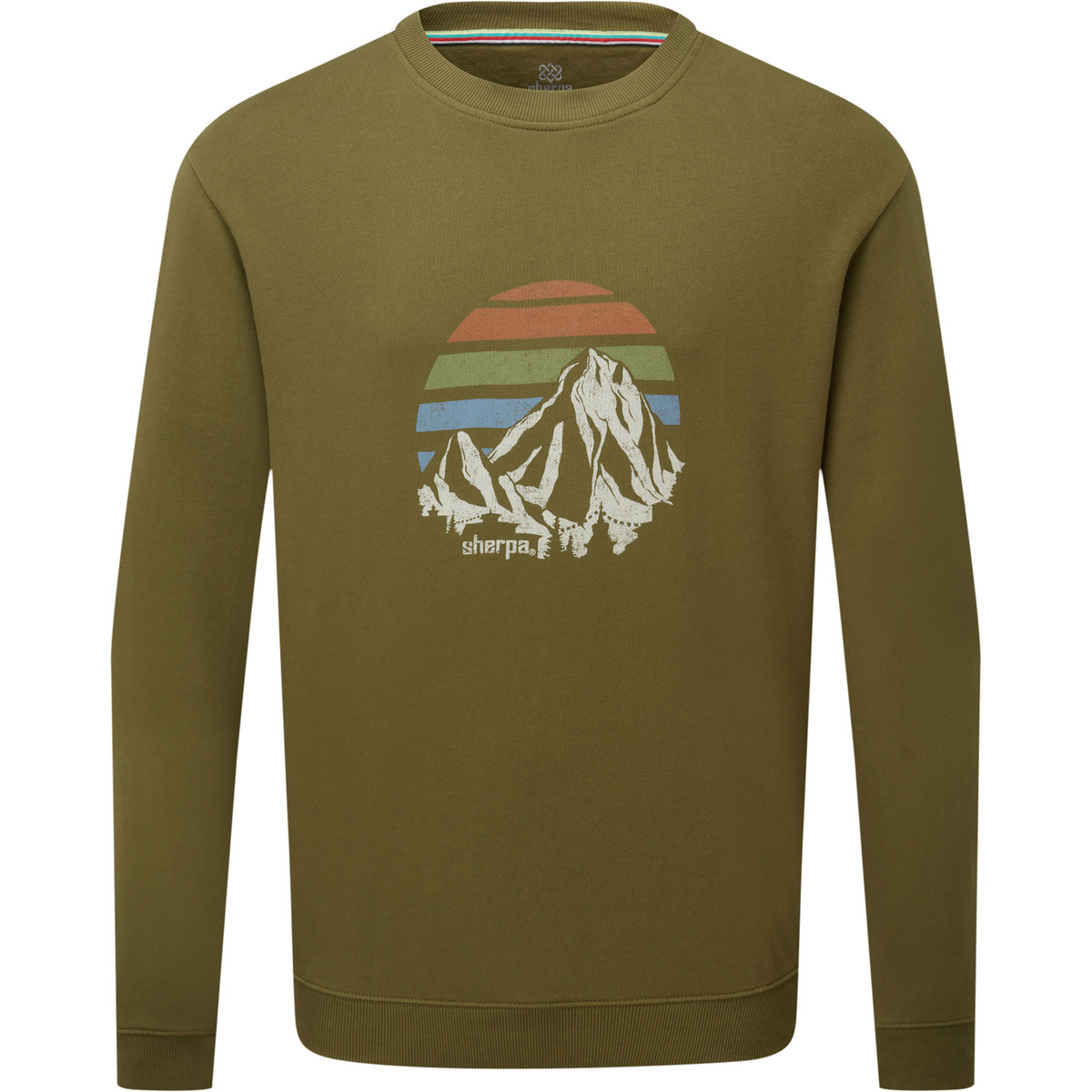 Sherpa Adventure Gear Herren Pokhara Sunset Crew Pullover (Größe L, gruen)
