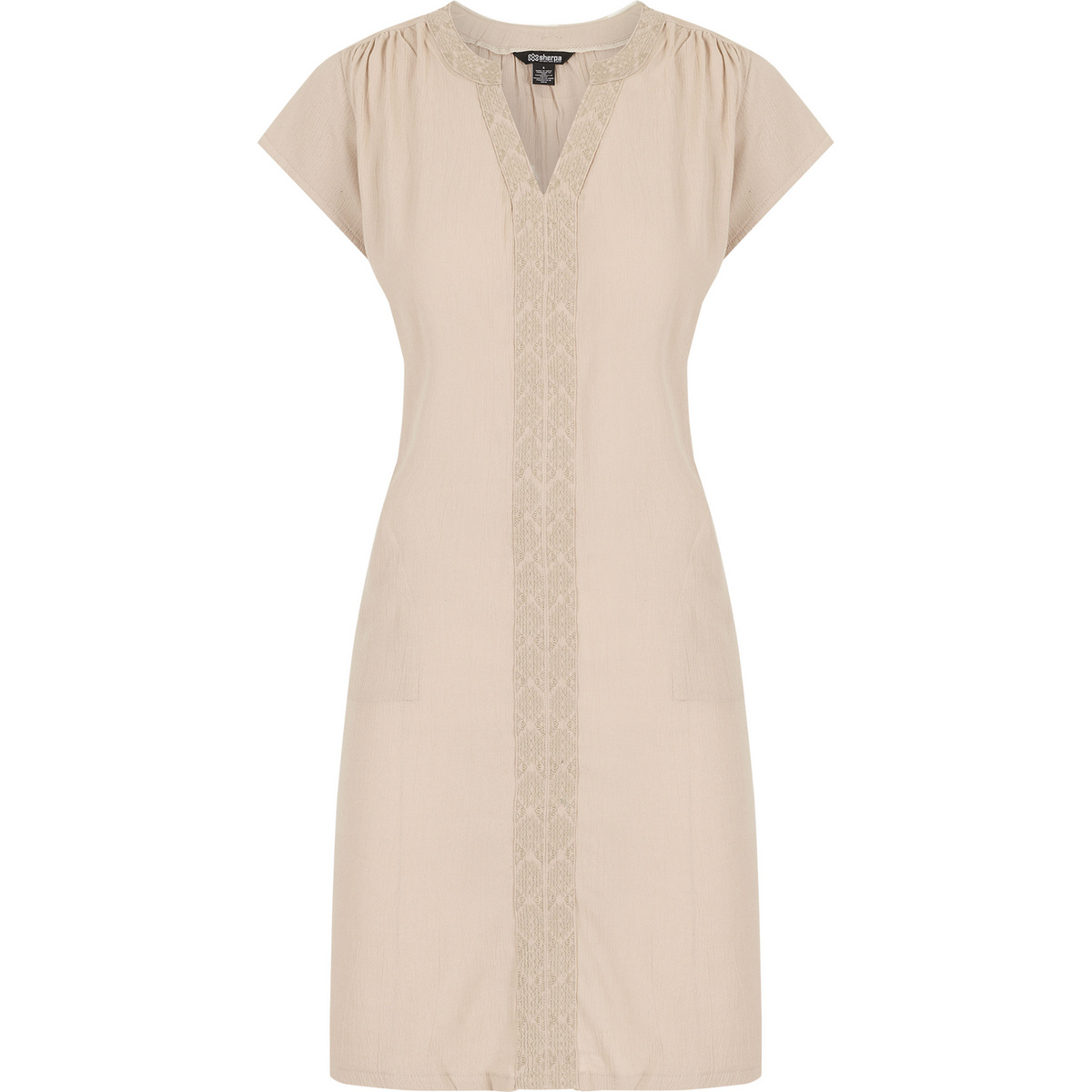 Sherpa Adventure Gear Donna Vestito Hara Cap Sleeve (Taglia M, Beige)
