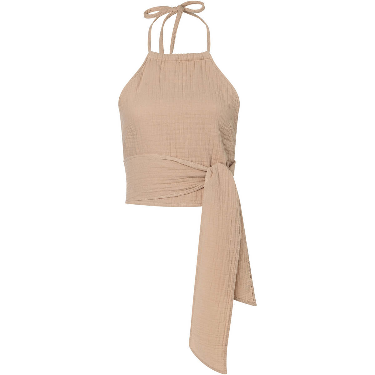 Mandala Damen Coastal Wrap Top (Größe L, beige)