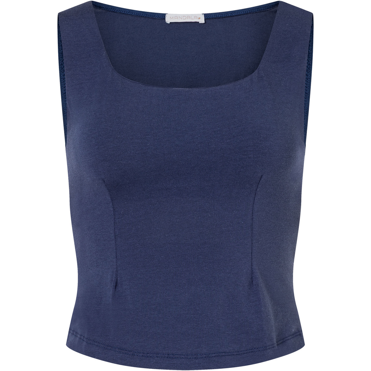 Mandala Donna Canotta Gym (Taglia XS, Blu)