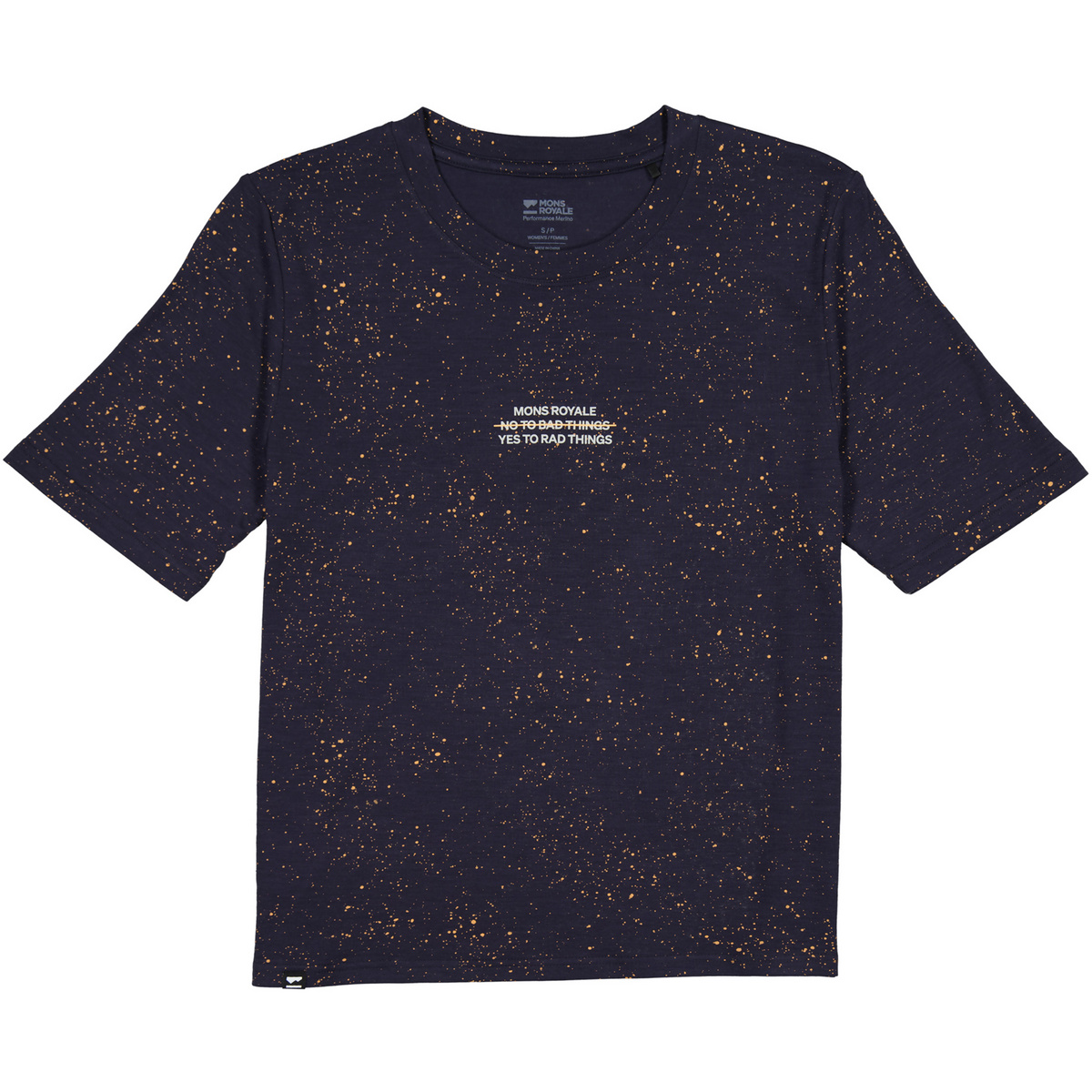 Mons Royale Damen Icon Merino T-Shirt (Größe S, grau)