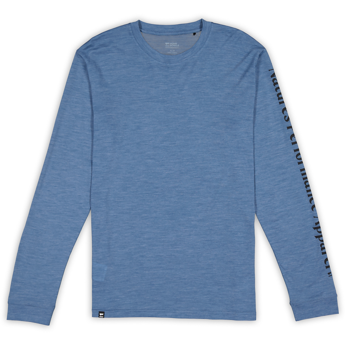Mons Royale Uomo Maglia a manica lunga Zephyr Merino Tencel (Taglia XL, Blu)