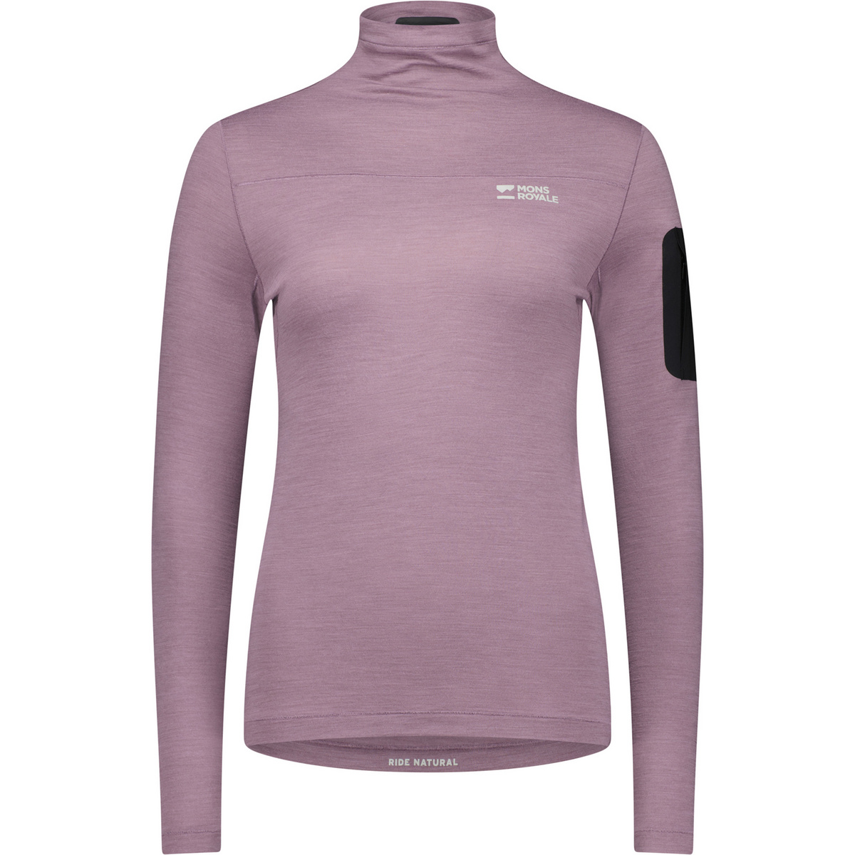 Image of Mons Royale Donna Maglia a manica lunga Diversion Merino Mock Neck