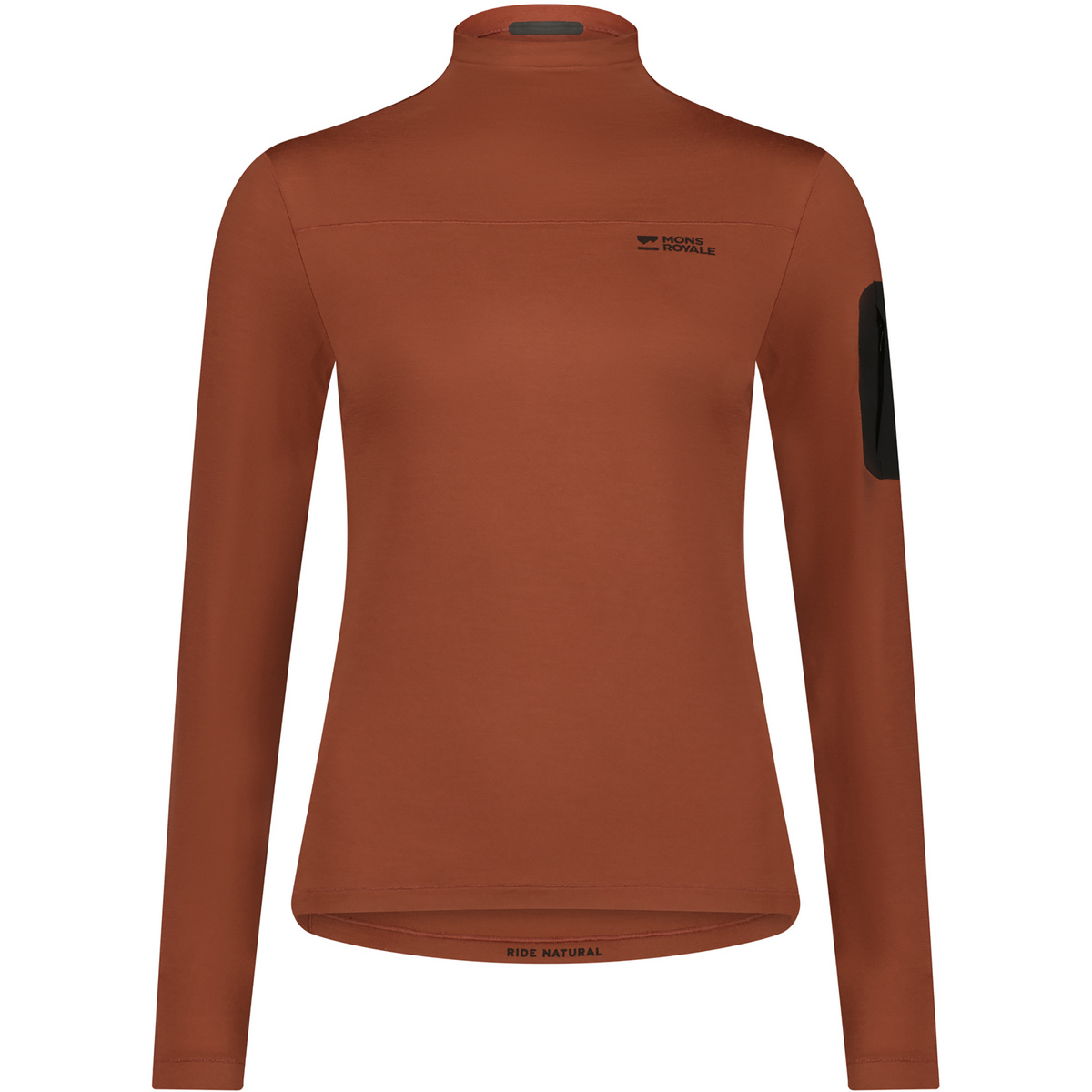 Image of Mons Royale Donna Maglia a manica lunga Diversion Merino Mock Neck