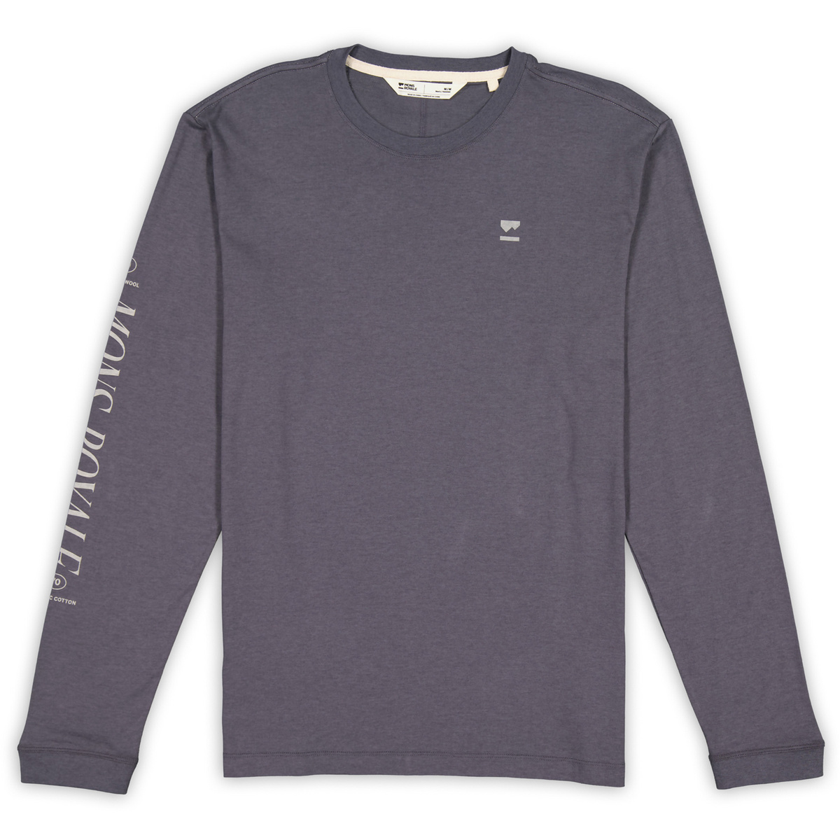 Mons Royale Uomo Maglia a manica lunga Yonder Merino Organic Cotton (Taglia S, Grigio)