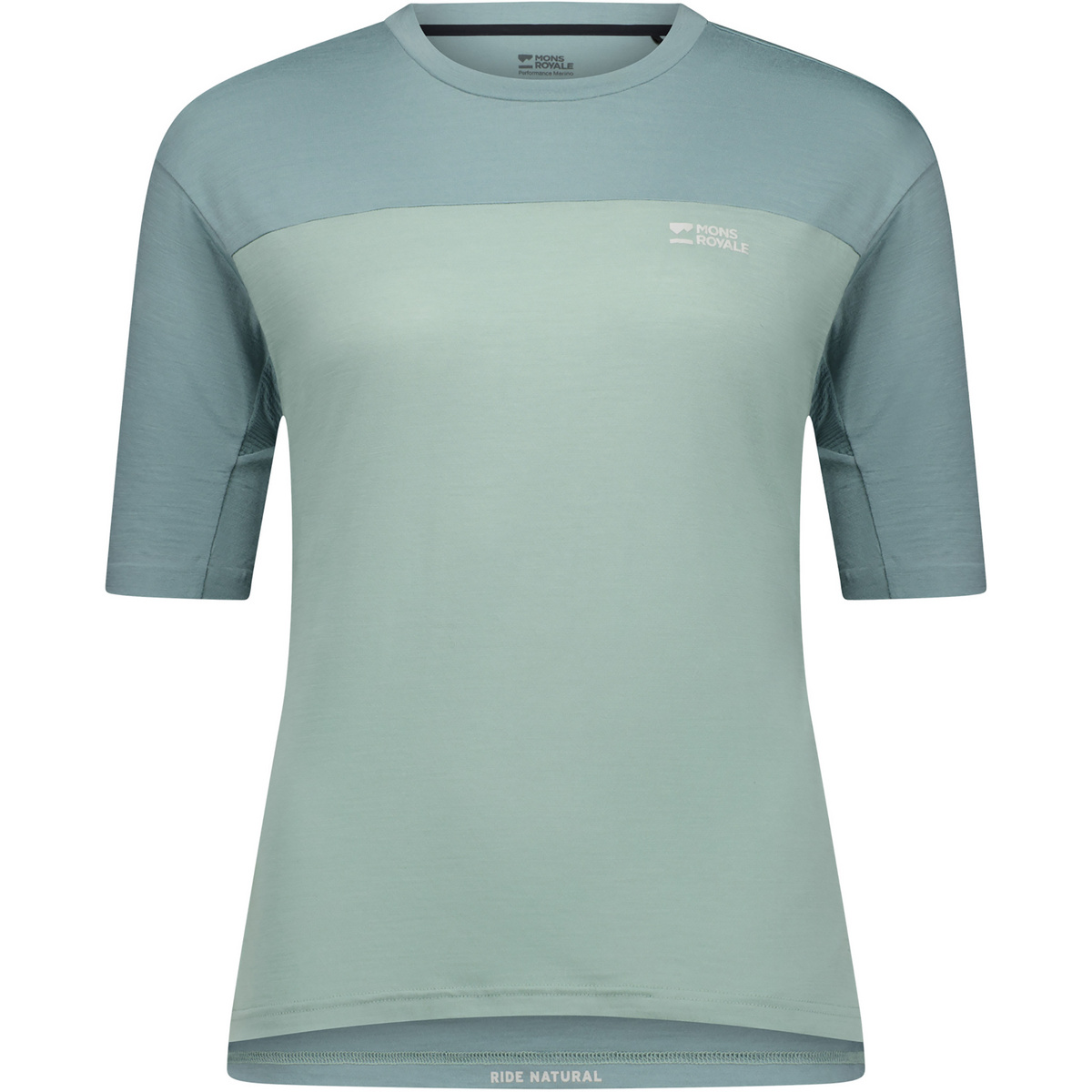 Mons Royale Damen Diversion Merino Bike T-Shirt (Größe S, blau)