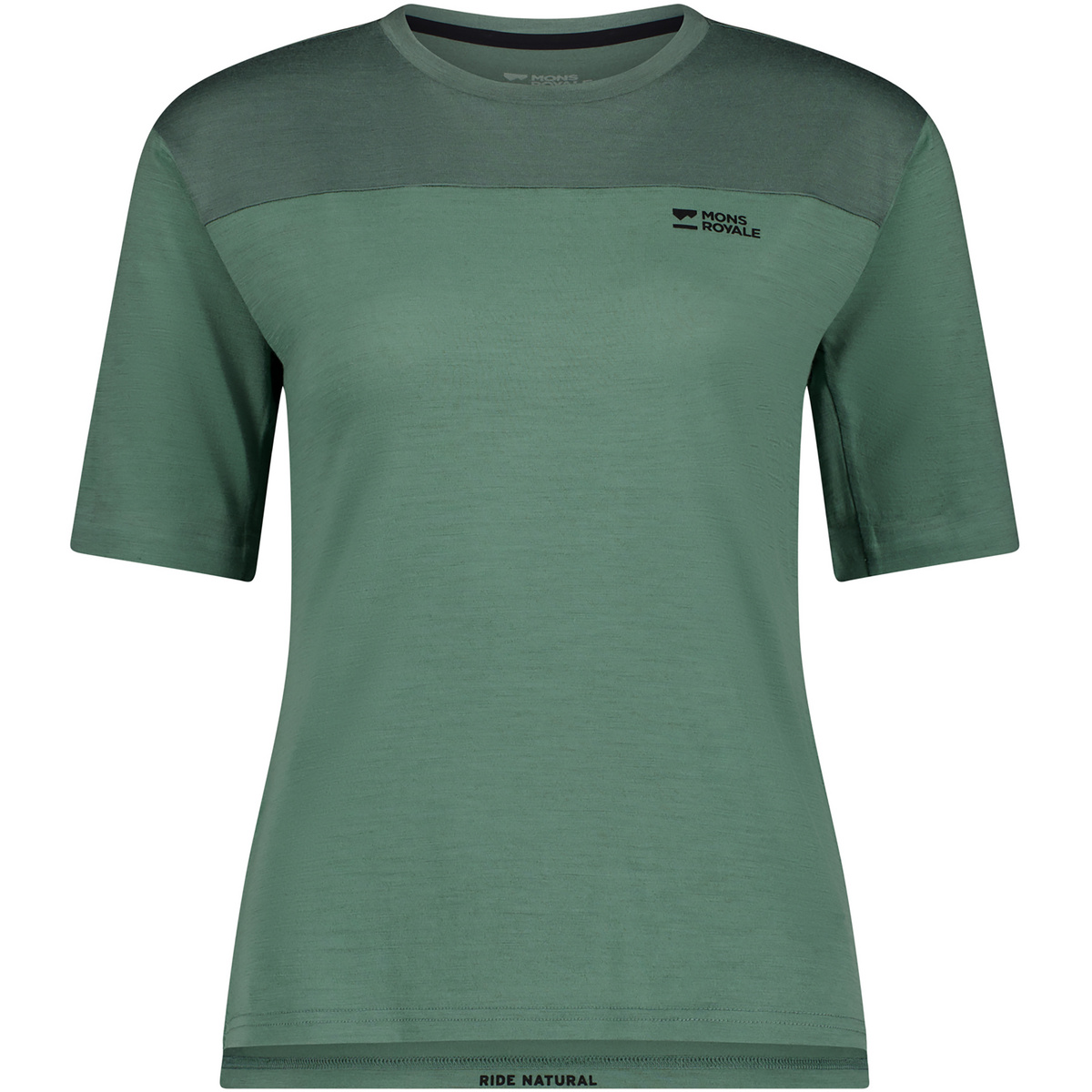 Mons Royale Damen Diversion Merino Bike T-Shirt (Größe L, gruen)