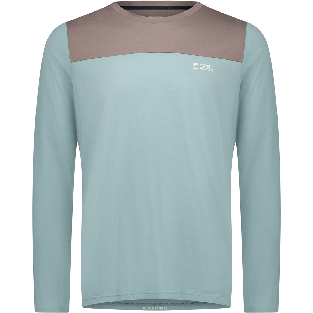 Mons Royale Uomo Maglia a manica lunga Diversion Merino Bike (Taglia XL, Blu)