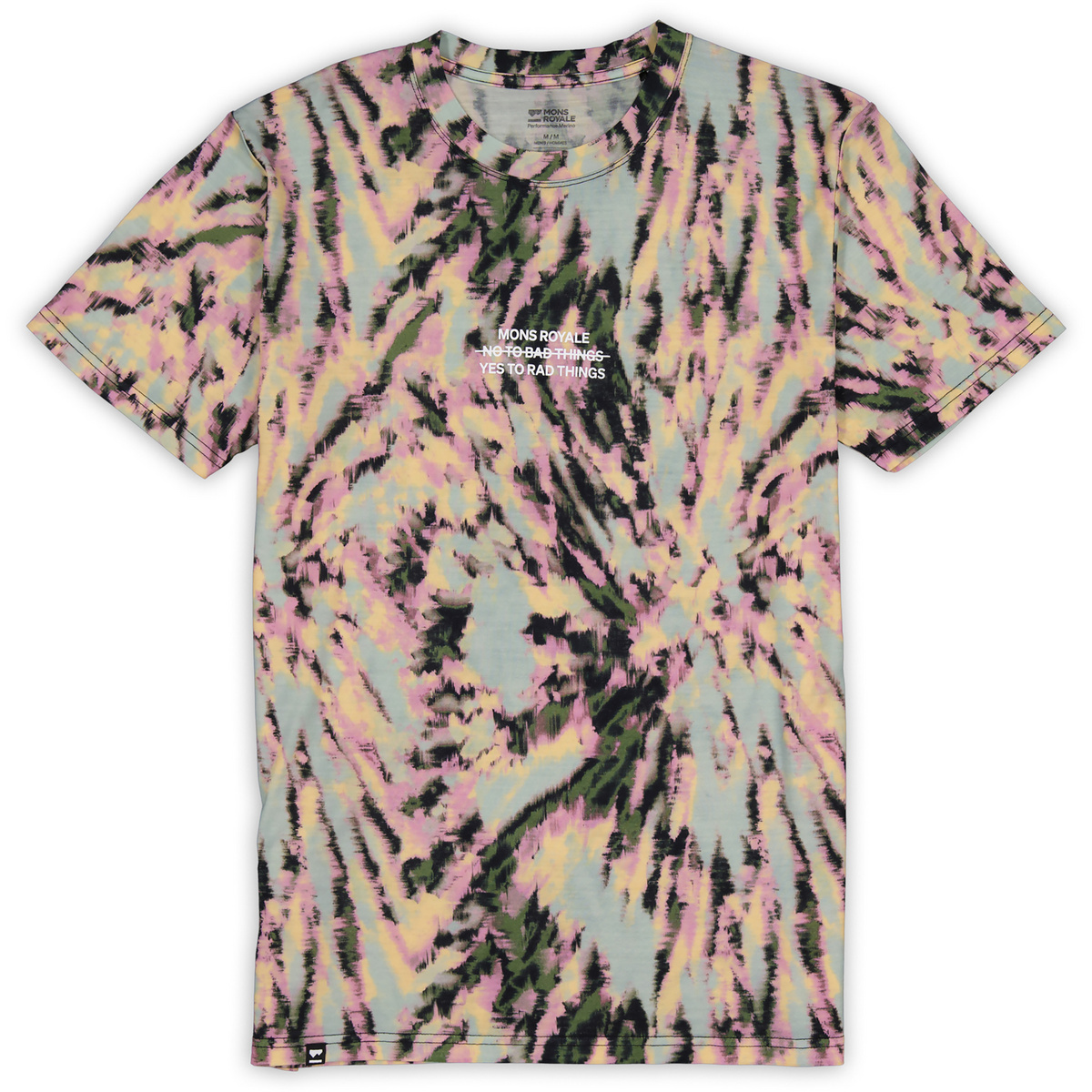 Mons Royale Herren Icon Merino Classic T-Shirt (Größe M, mehrfarbig)