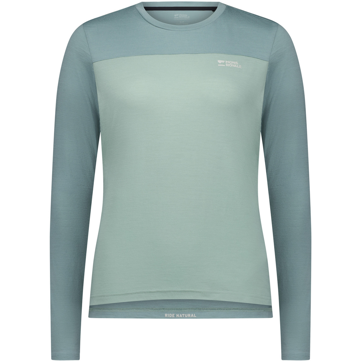 Mons Royale Damen Diversion Merino Bike Longsleeve (Größe S, blau)