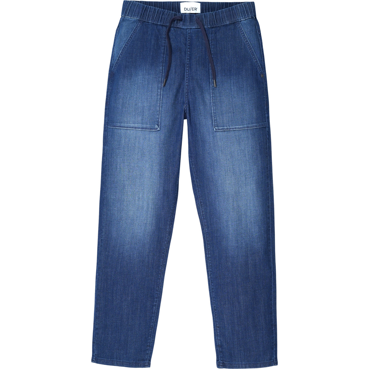 Duer Femme Pantalon Performance Denim Lite Harbour (taille XS, Bleu)