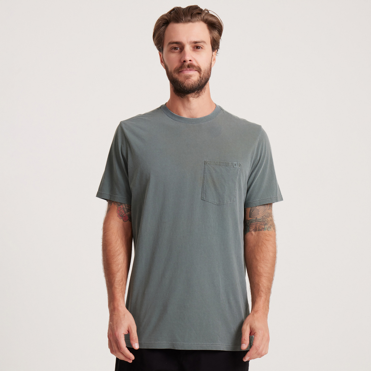 Roark Herren Made To Fade T-Shirt (Größe L, gruen)