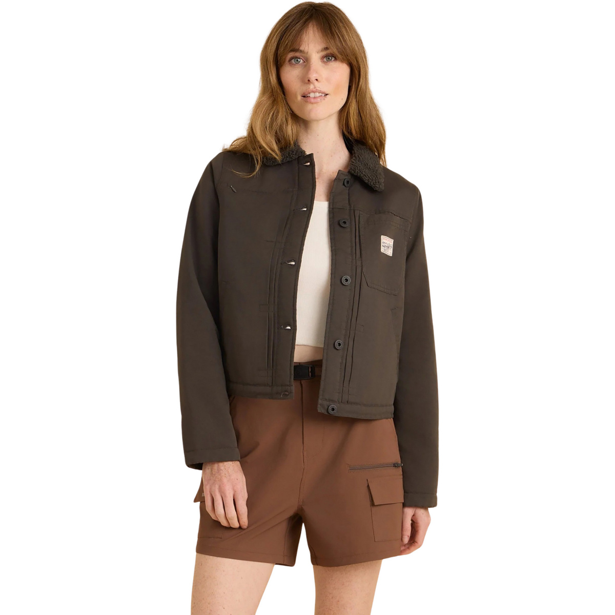 Roark Femme Veste Open Roads (taille XS, Gris)