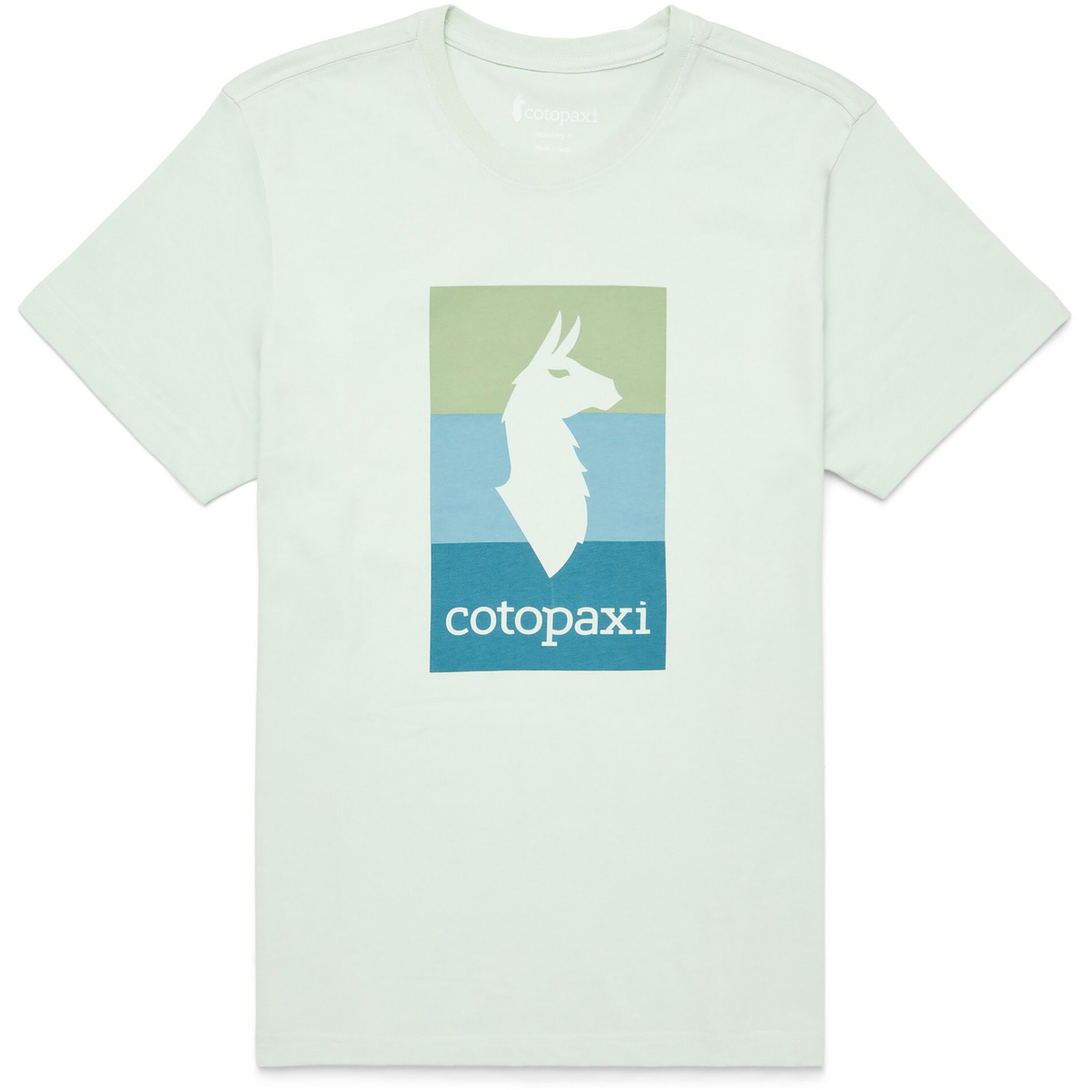 Cotopaxi Damen Llama Block T-Shirt (Größe XS, gruen)