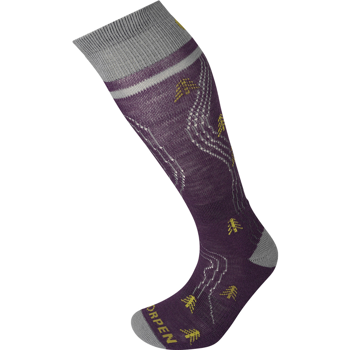 Lorpen Donna Calzini Ski Mid 2er Pack Eco (Taglia 38 , Viola)