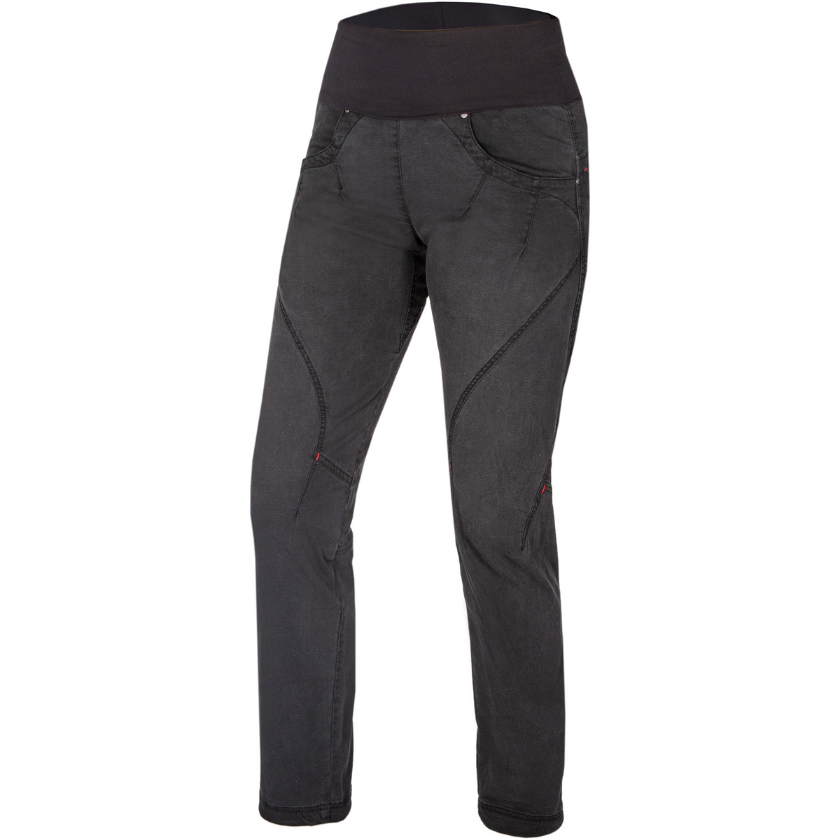Ocun Donna jeans Mánia Organic (Taglia XL, Nero)