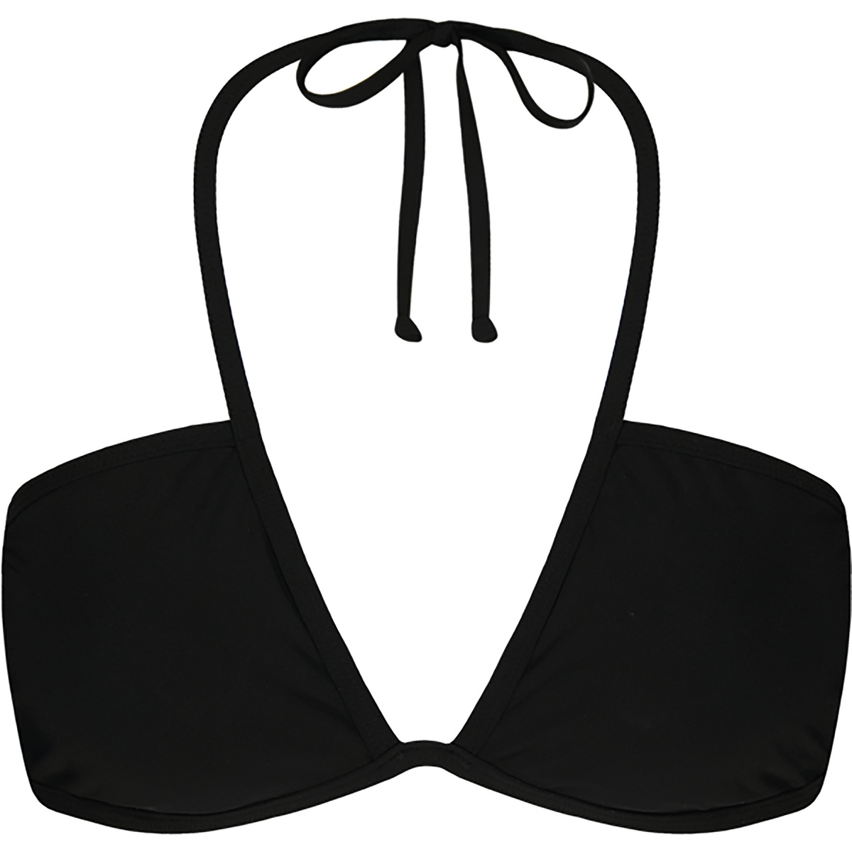 Barts Damen Solid Plunge Bikini Oberteil (Größe M, schwarz)