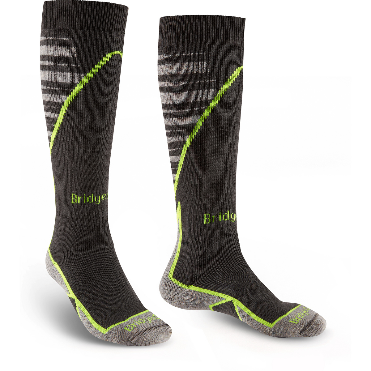 Bridgedale Uomo Calzini Ski Midweight Plus (Taglia 44 , Grigio)