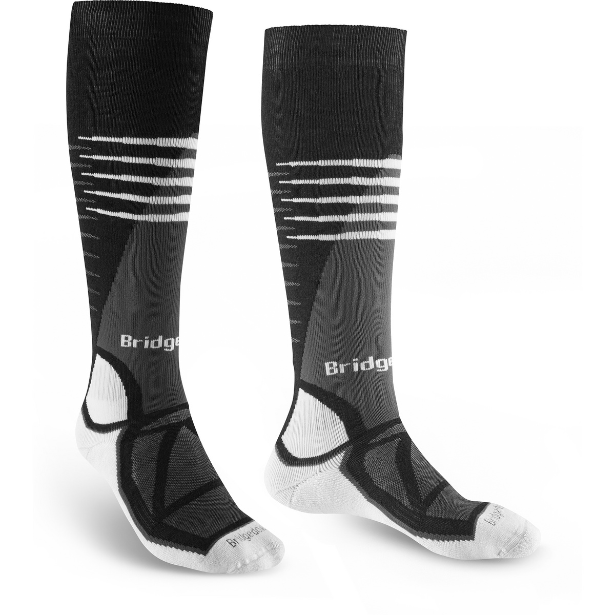 Bridgedale Uomo Calzini Ski Midweight (Taglia 36 , Nero)