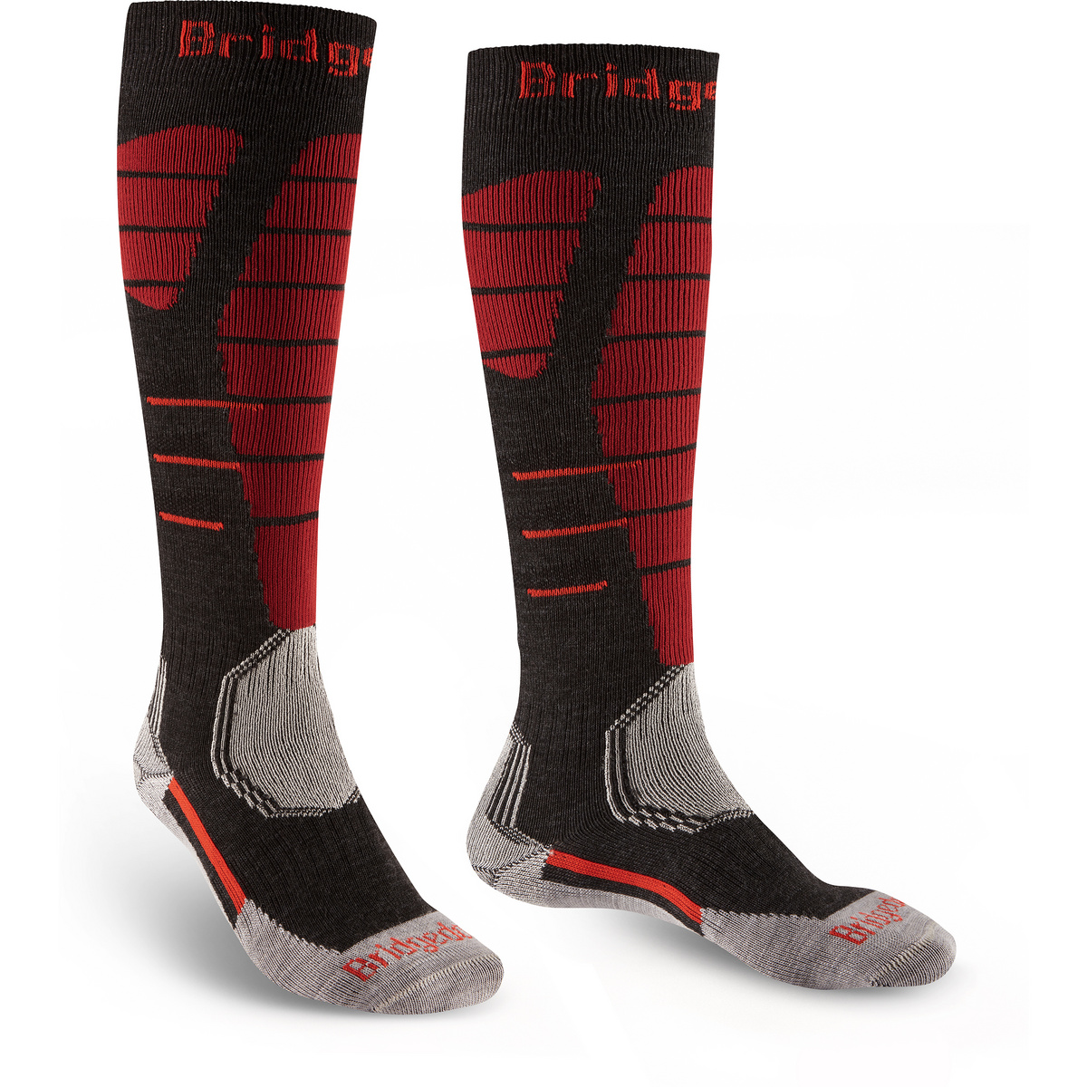Bridgedale Ski Easy On Socken (Größe 48 , rot)