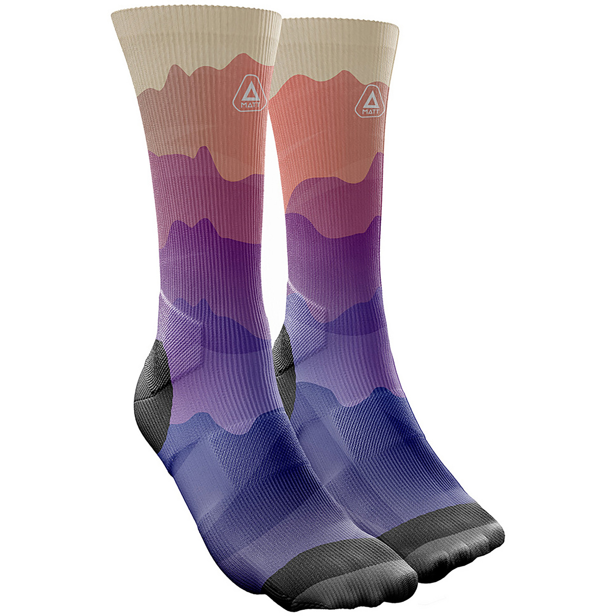 MATT Chaussettes Coolmax (taille 43 , Violet)