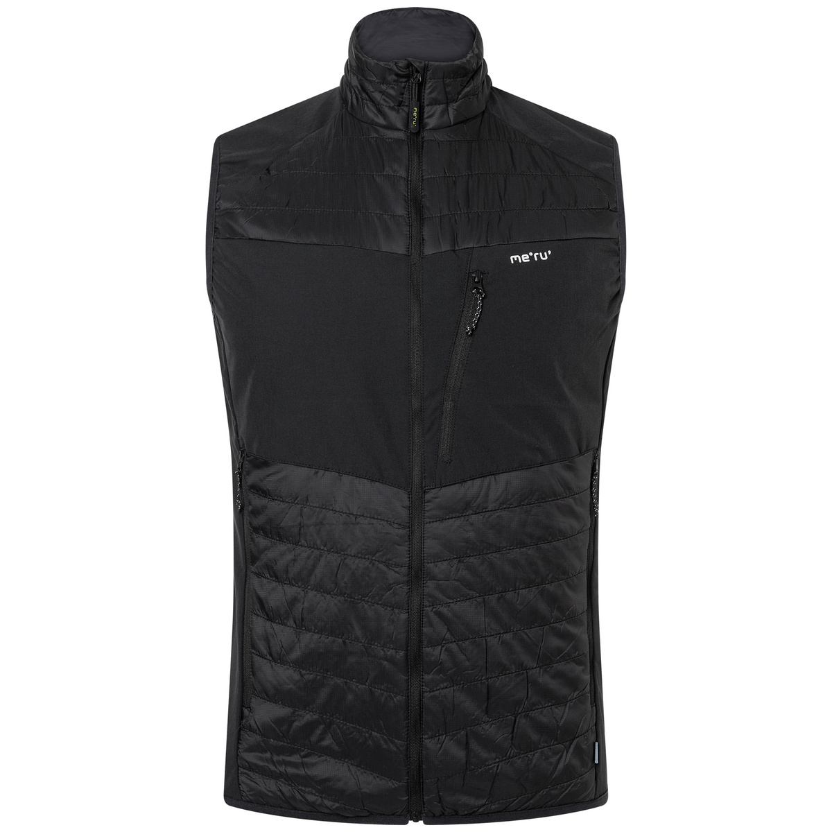 Meru Uomo Gilet Jauja (Taglia L, Nero)