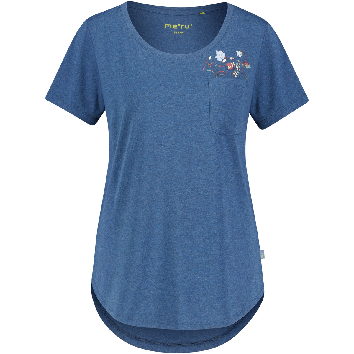 Bergzeit Basics Damen Meru Portoalegre T-Shirt (Größe XS, blau)