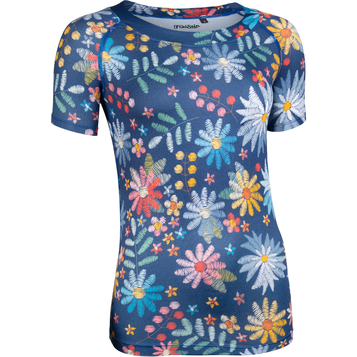 FreiSein Femme T-shirt LuckyGirl (taille L, Bleu)