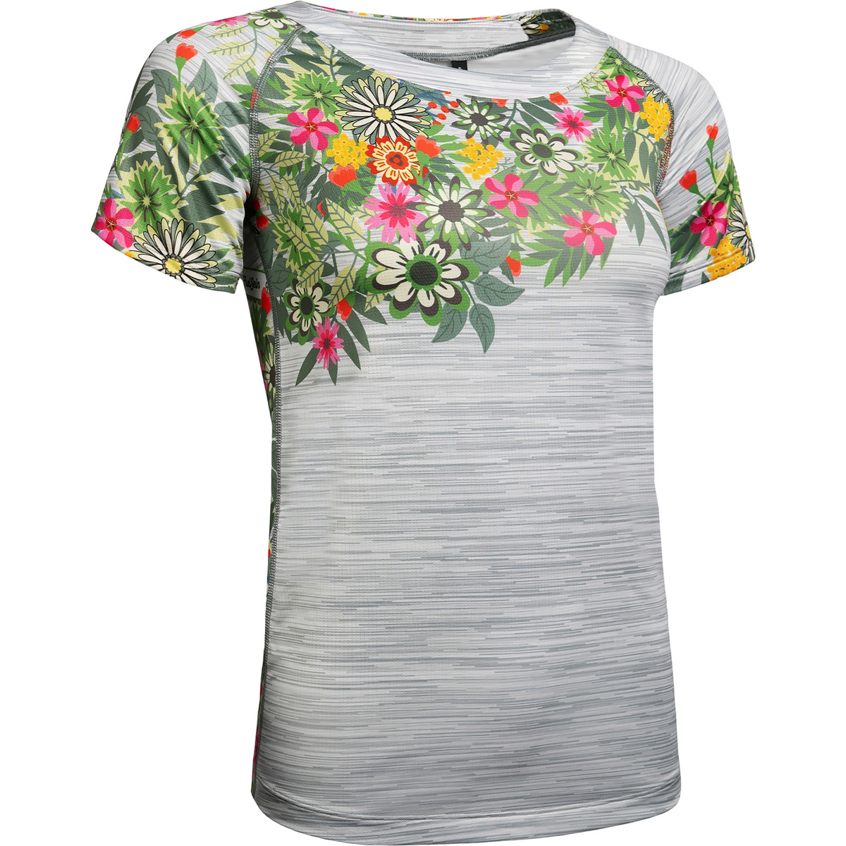 FreiSein Femme T-shirt AlpineFlowers (taille XL, Gris)