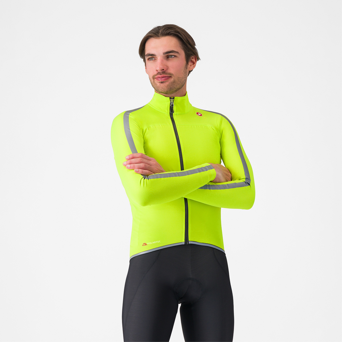 Castelli Herren Ultra Rain Jacke (Größe L, gelb)