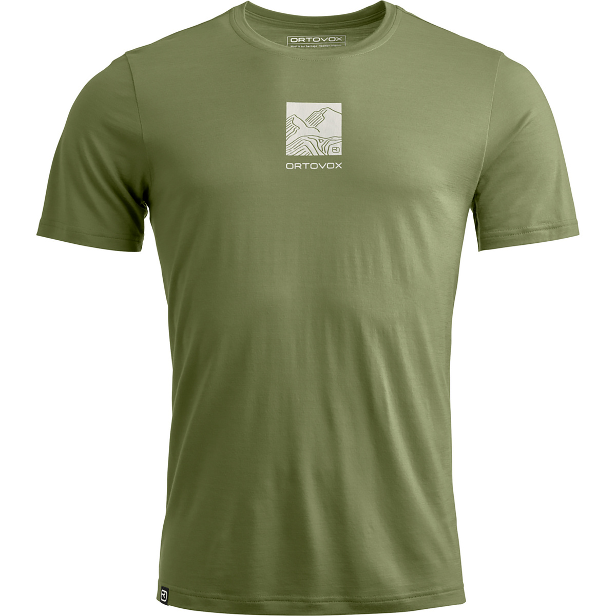Ortovox Uomo Maglietta 120 Cool Tec Abstract (Taglia L, Verde)