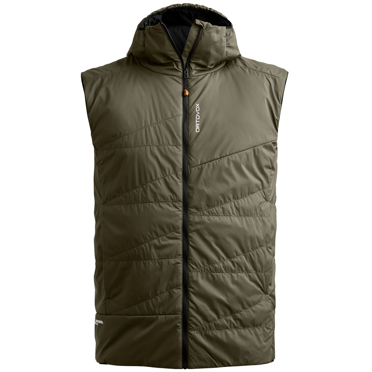 Ortovox Uomo Gilet Swisswool Piz Duan (Taglia XL, Verde oliva)