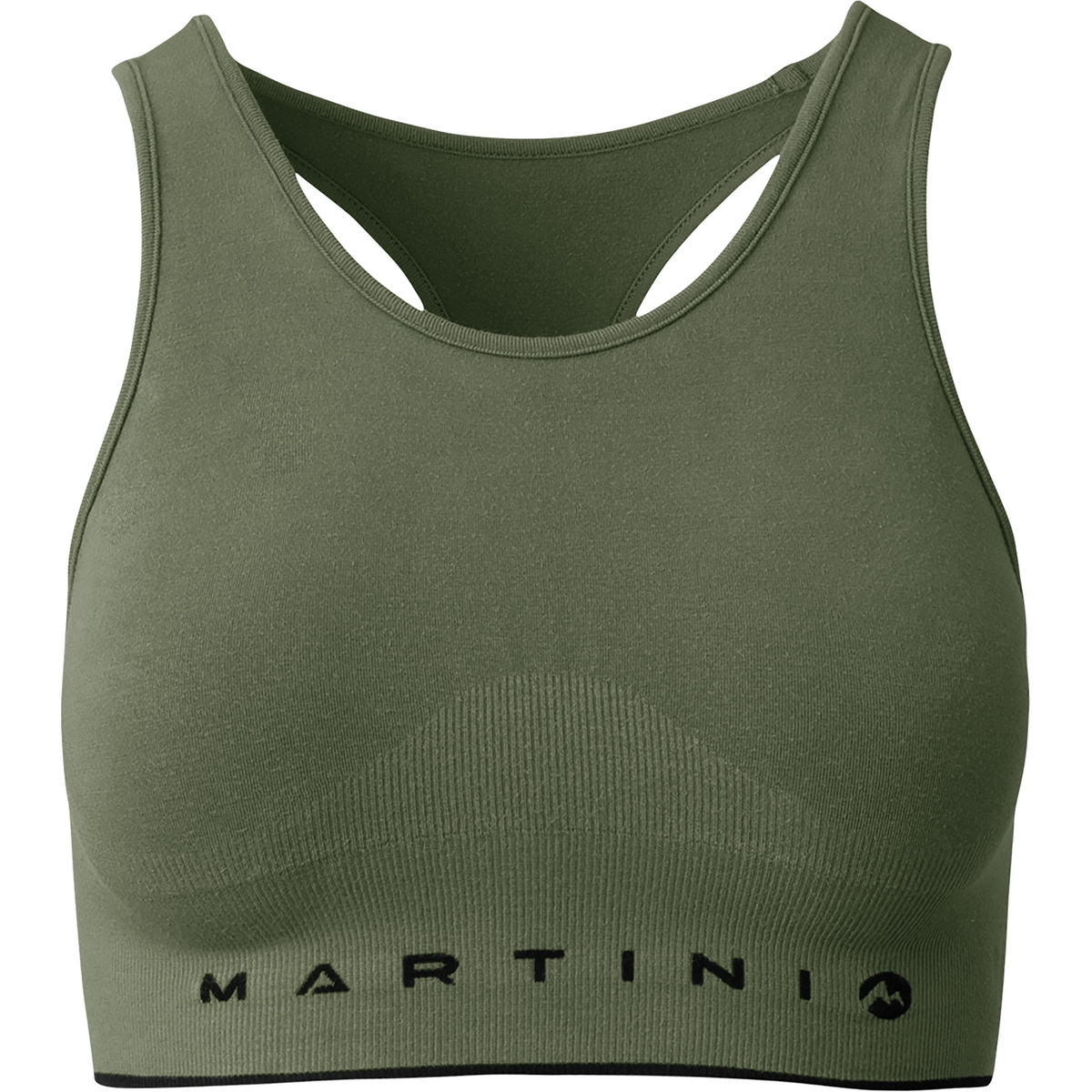 Martini Sportswear Donna Reggiseno sportivo Wanted Bra Seamless (Taglia XS, Verde oliva)