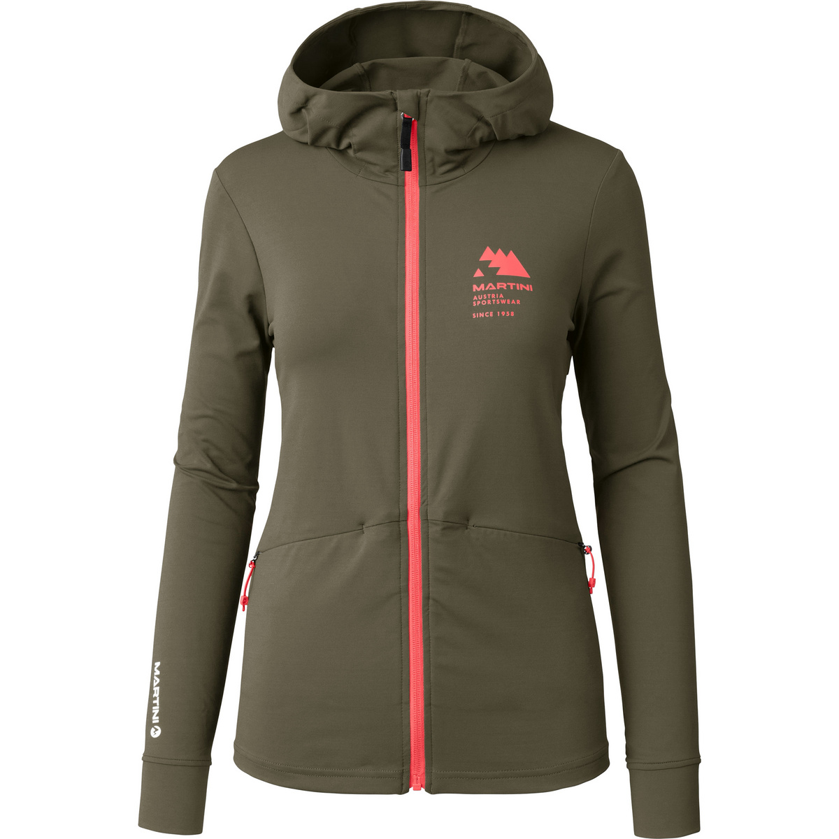 Martini Sportswear Damen Sunrise Midlayer Jacke (Größe S, oliv)