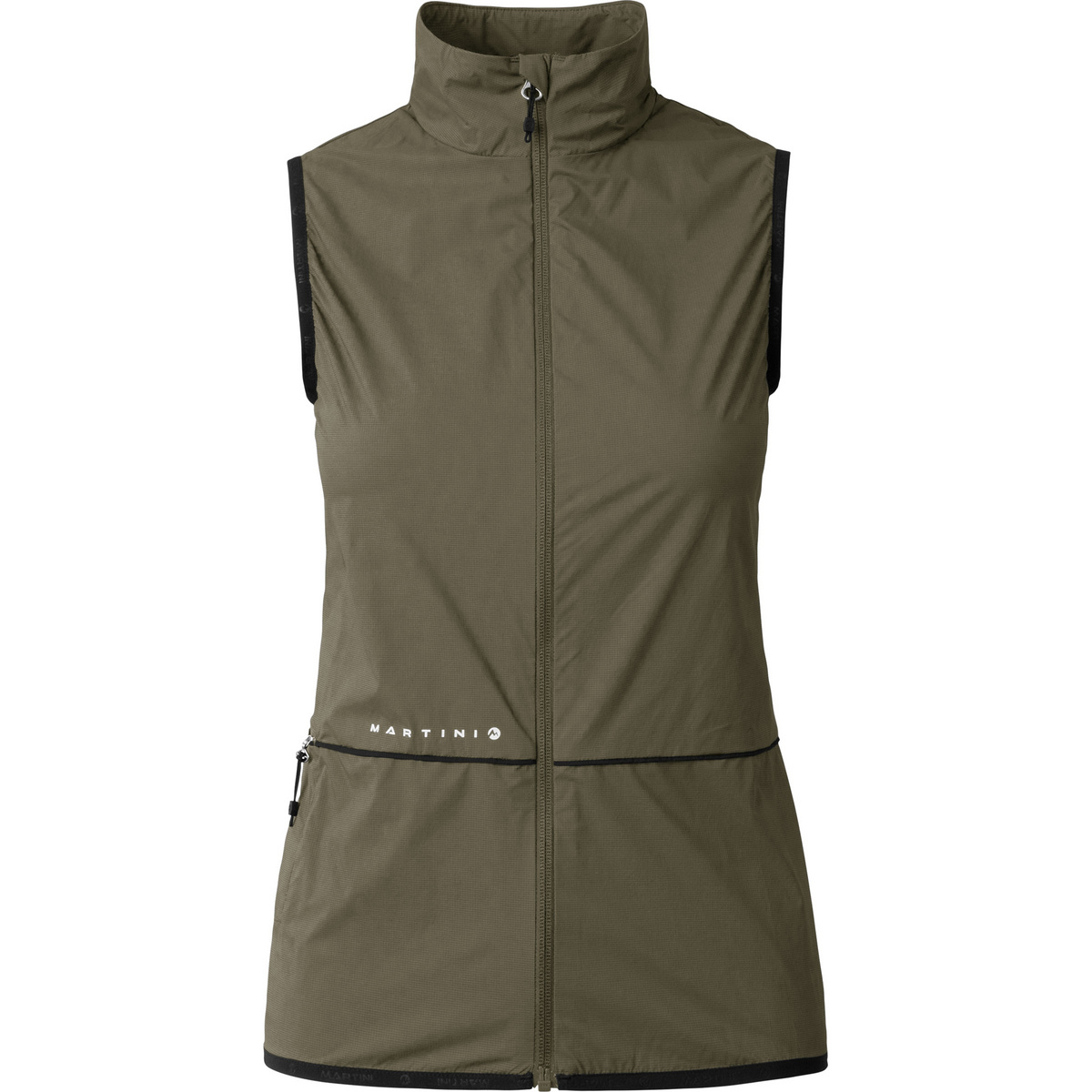 Martini Sportswear Donna Gilet Flowtrail Windbreaker (Taglia S, Verde oliva)