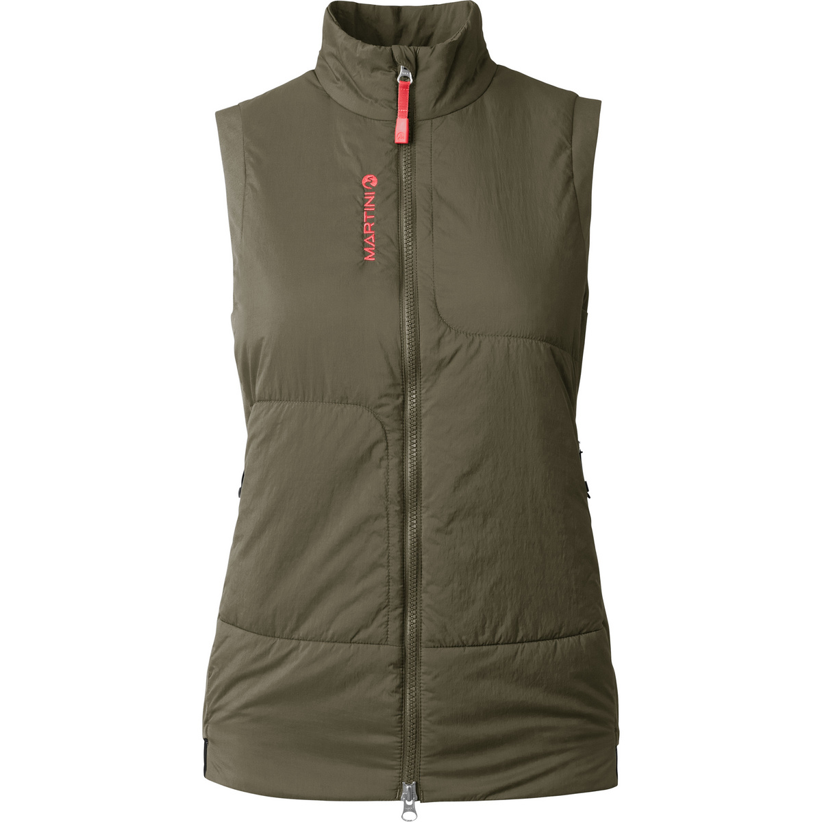 Martini Sportswear Donna Gilet Alpmate Hybrid G-loft (Taglia L, Verde oliva)