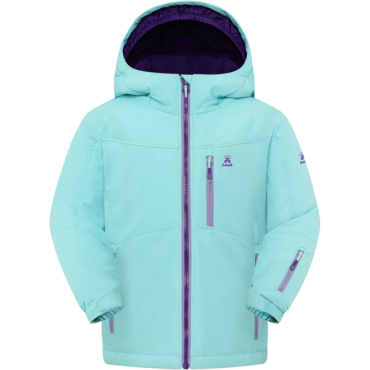 Kamik Kinder Remy Jacke (Größe 116, blau)