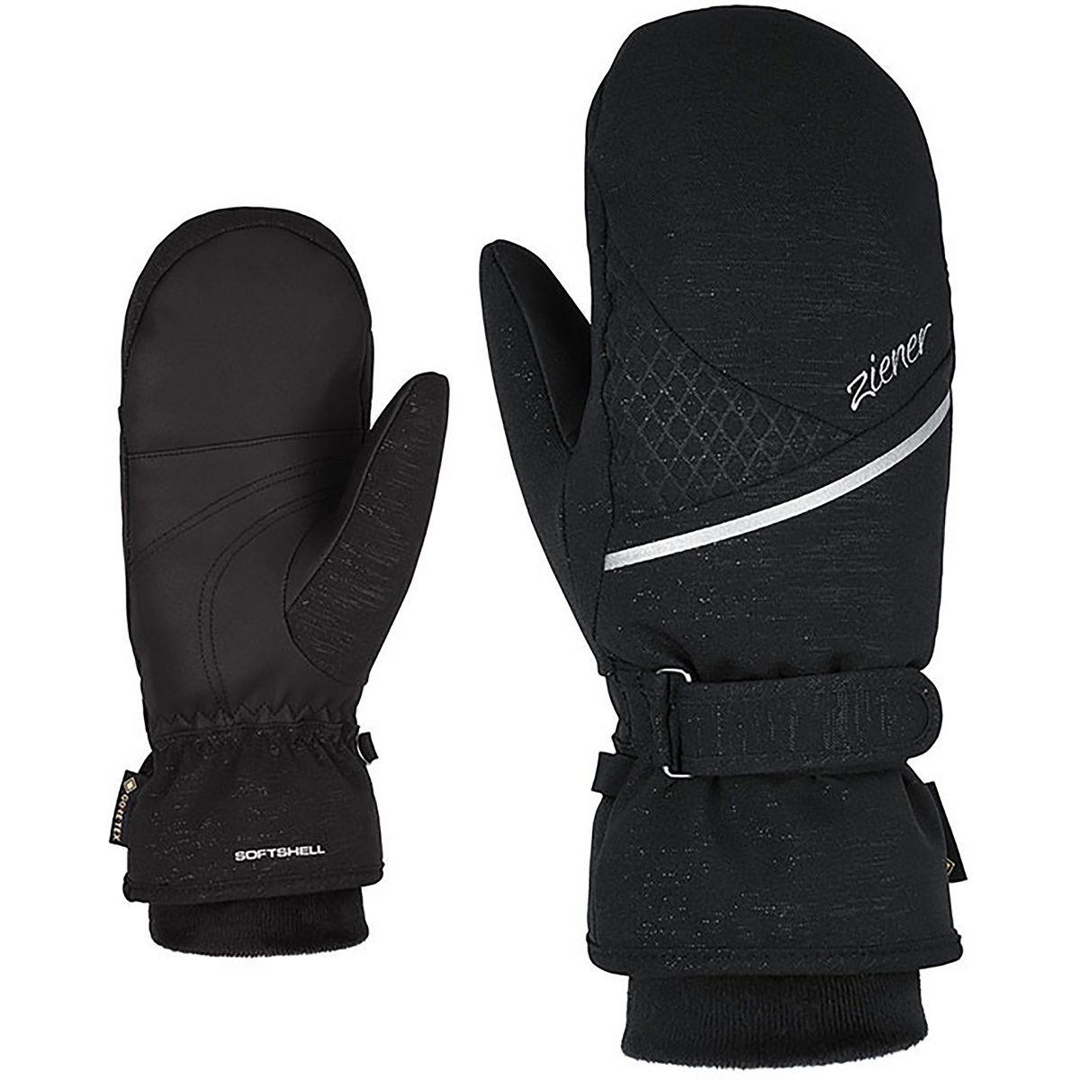 Ziener Damen Idinia GTX Inf Touch Handschuhe (Größe 8.5, schwarz)